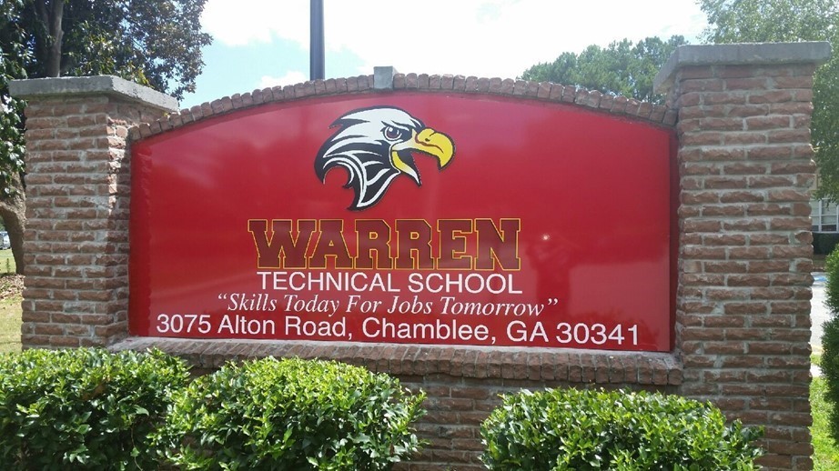 WT student project  becomes school sign